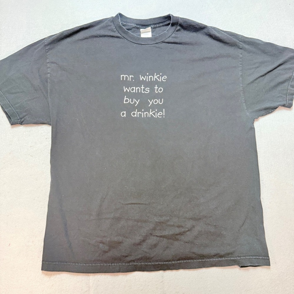 Mr. Winkie Graphic T-Shirt 2XL Alstyle‎ Funny Crew Neck Tee Comedy Fashion